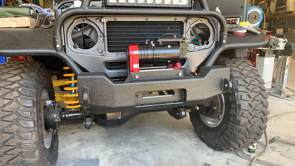 40 Series Custom Winch Bar with Removable Wings